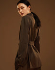 The Sculptural Peak Lapel Blazer