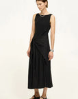 Asymmetric Draped Deconstructed Skirt